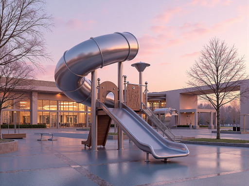 户外健身器材，多人同时使用设计，公园环境背景